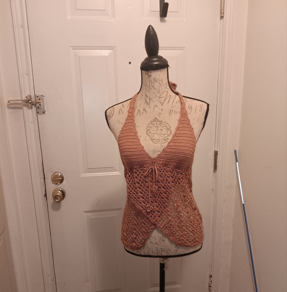 Handmade Crochet Halter Top
